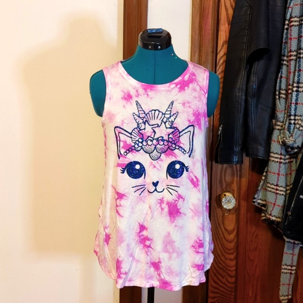 Glitter Kitty Tank Top